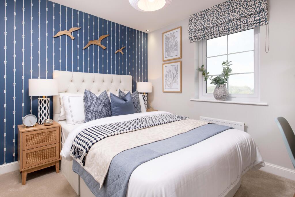 Internal view of a bedroom in a Radleigh house type