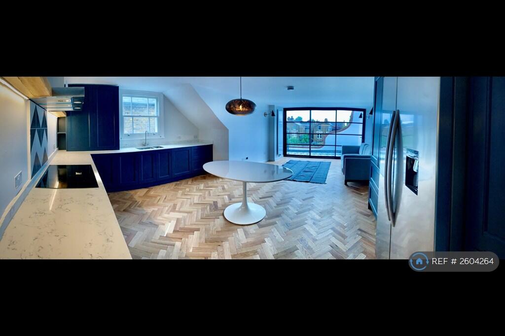 Kitchen, Dining, Living Room