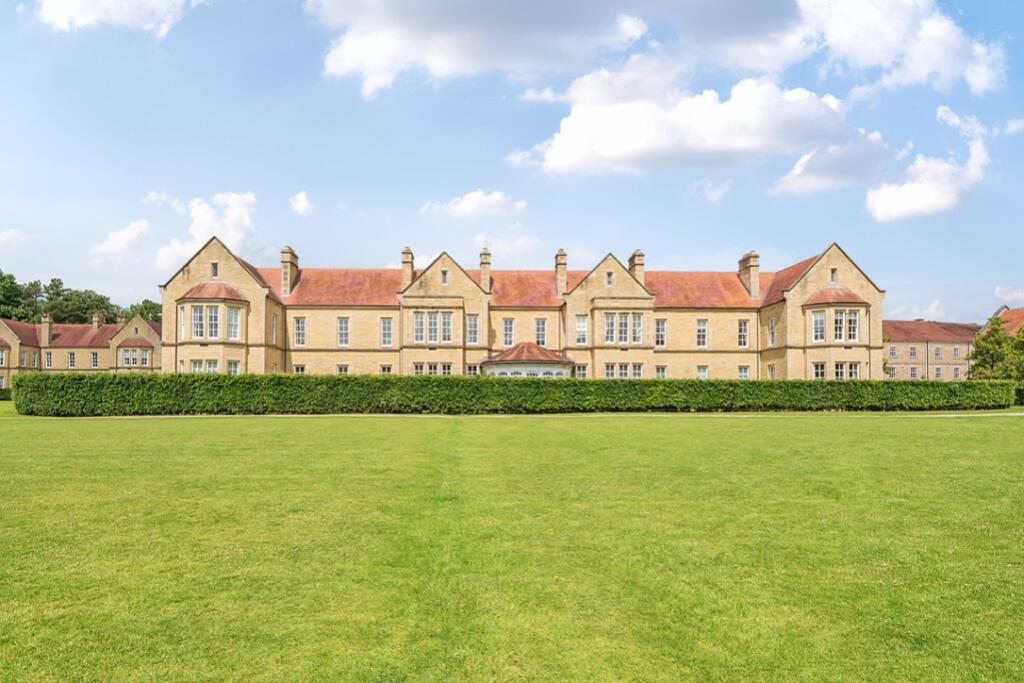 View of building from cricket field
