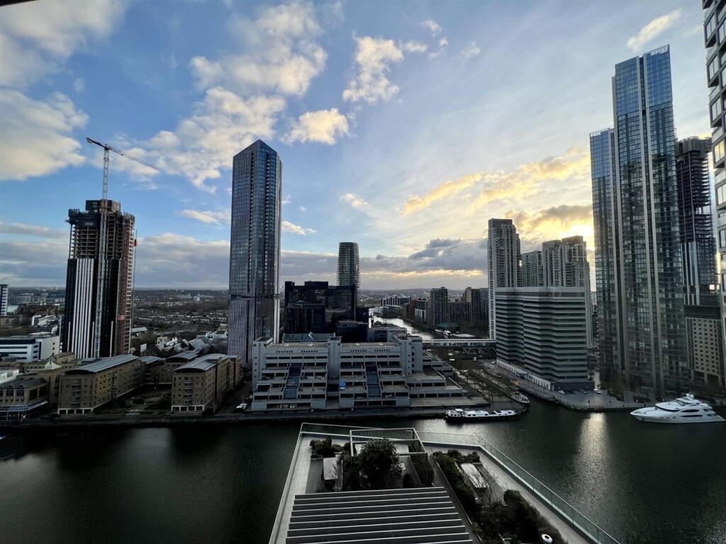 View of Canary Wharf  at 10 Park Drive for Sale by