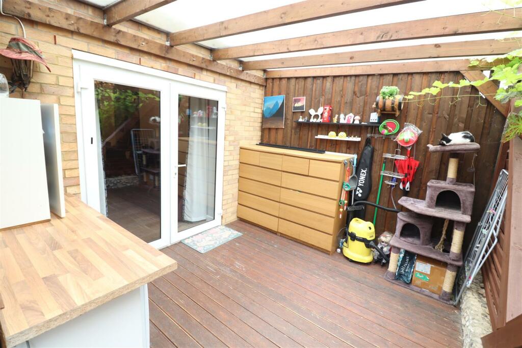 Covered outside Utility Area