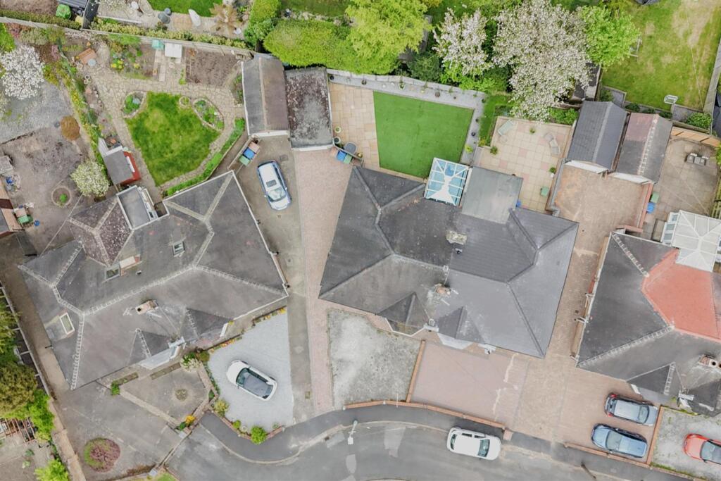Aerial view of the property