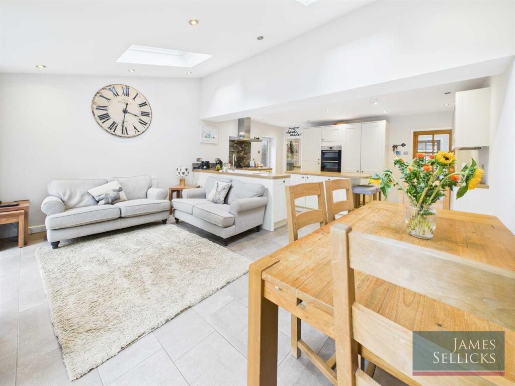 Open plan living dining kitchen