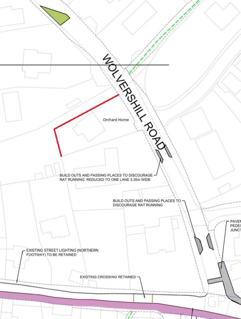 Proposed Calming Measures on Wolvershill Road