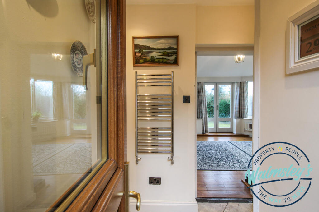 Ground floor shower room within rear lobby area