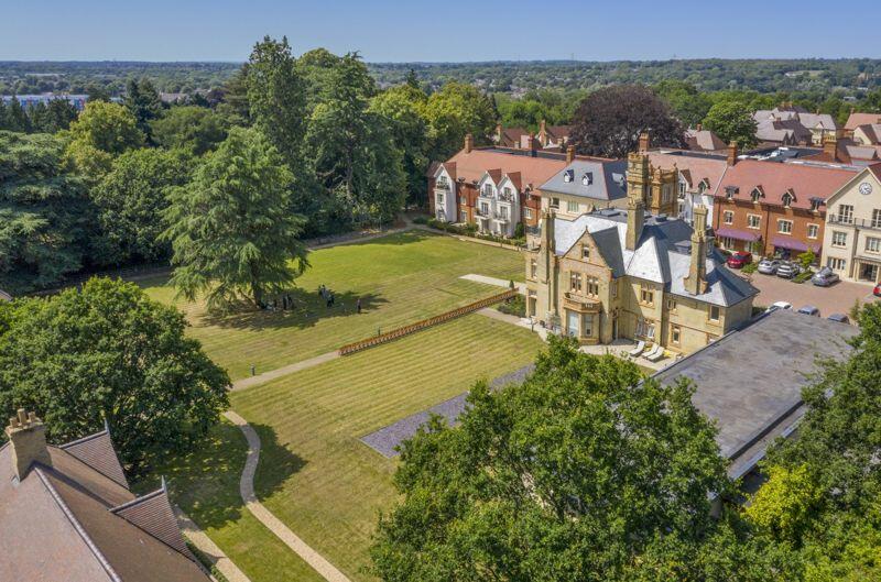 Aerial view of The Mount and grounds