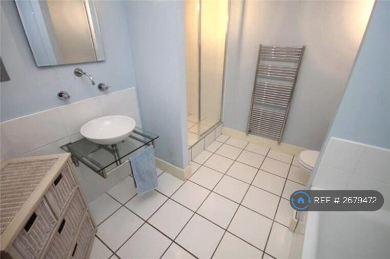 Large Walk-In Shower (Deeper Than Visible Wall)