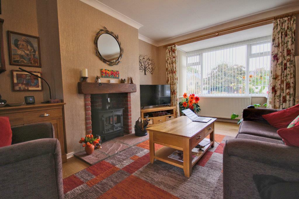 Lounge with log burner