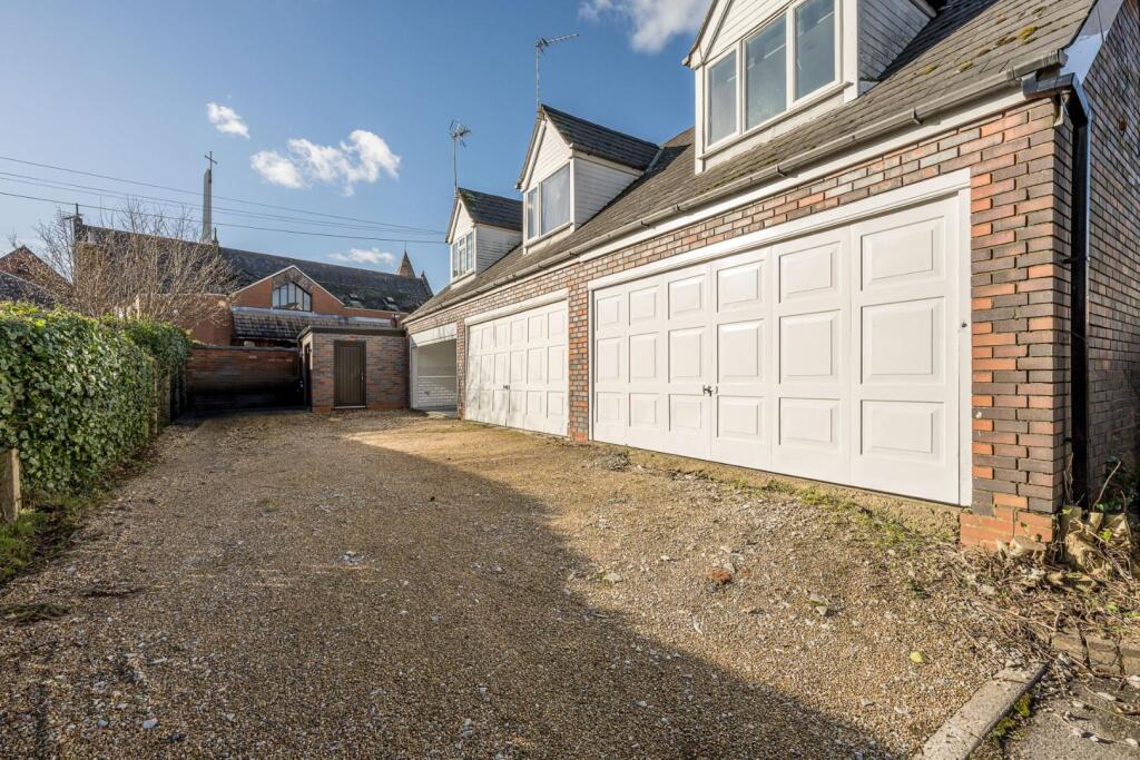 Rear Driveway and Garages