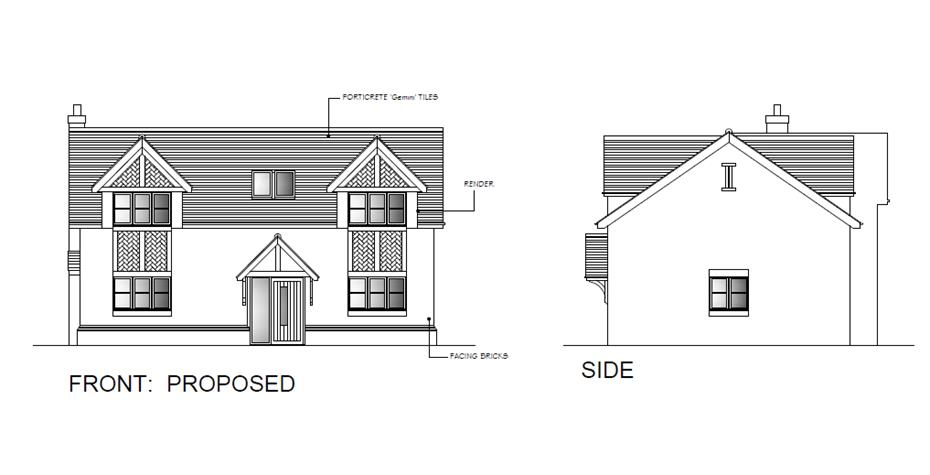 New build front aspect