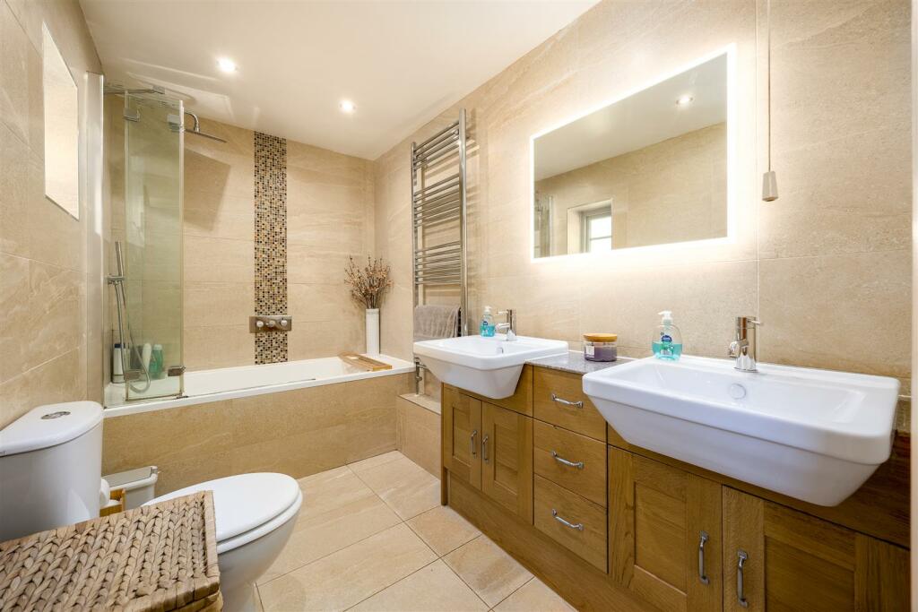 One of two bathrooms