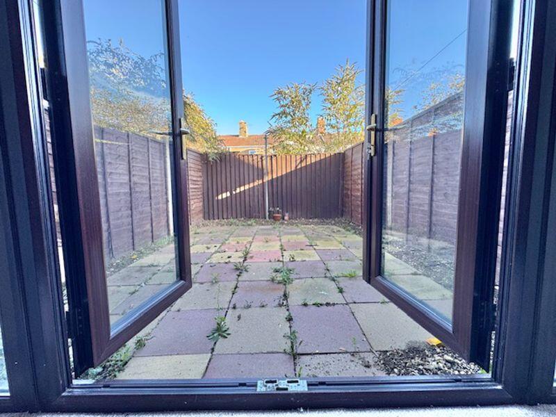 View to garden through patio doors