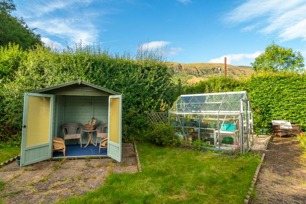Summerhouse and greenhouse