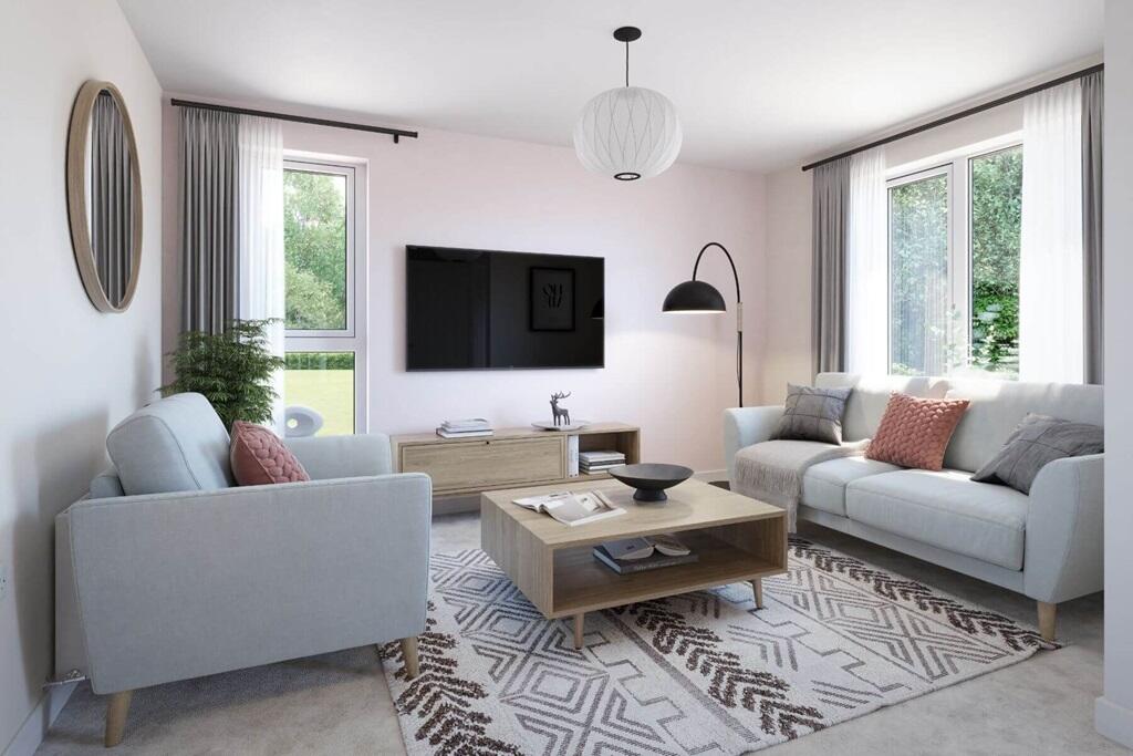 A cosy lounge with space for two sofas, perfect for relaxing and unwinding