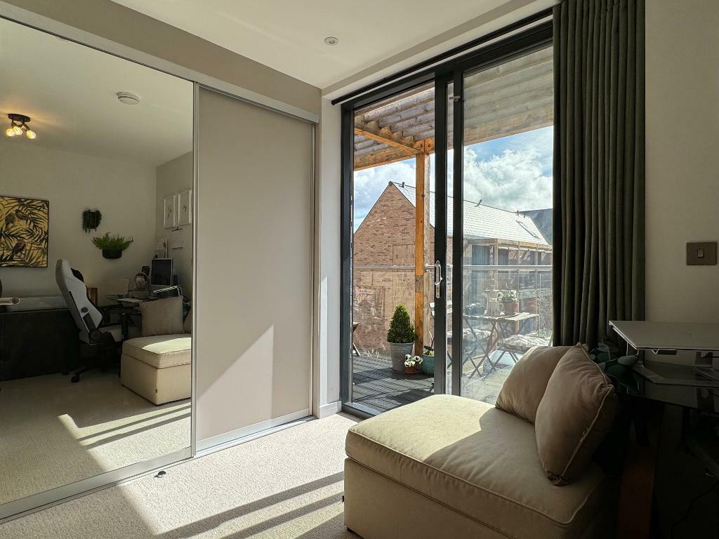 Bedroom 2 with fitted wardrobe