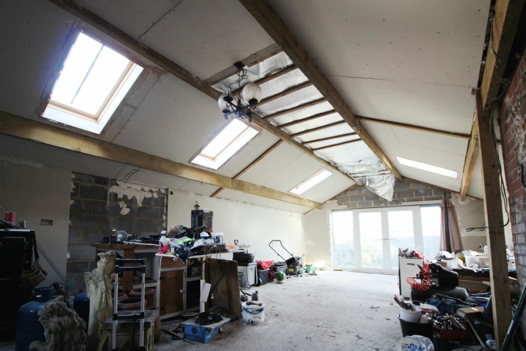 Unfinished Kitchen Dining &amp; Family Room