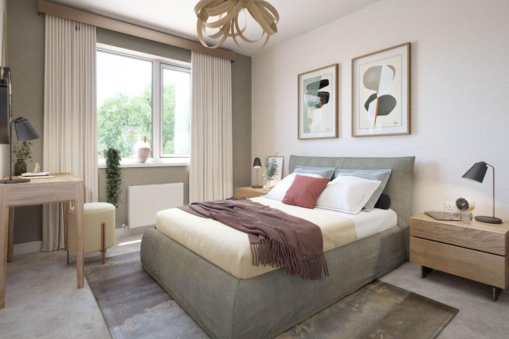 Bedroom 1 benefits from an ensuite bathroom