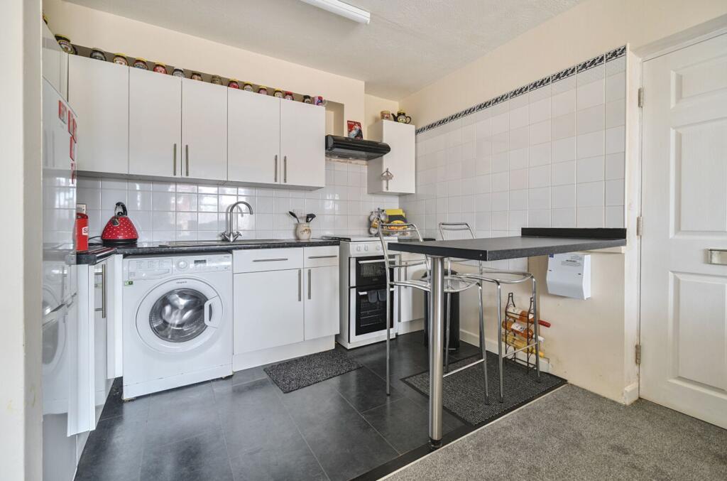 Open plan living room and kitchen