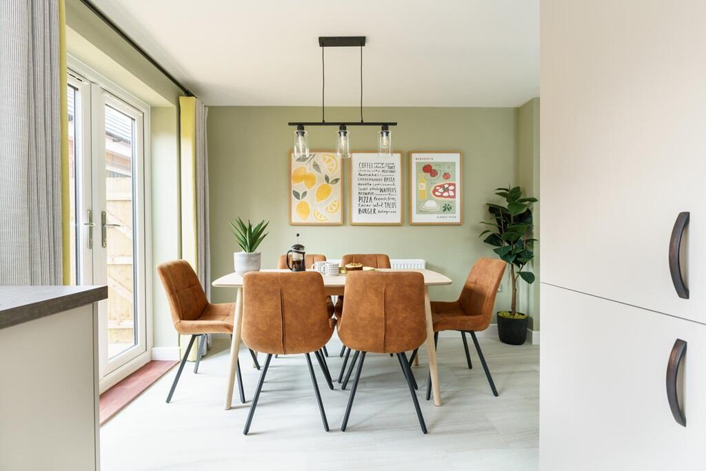 Enjoy family mealtimes or entertaining in the dining area