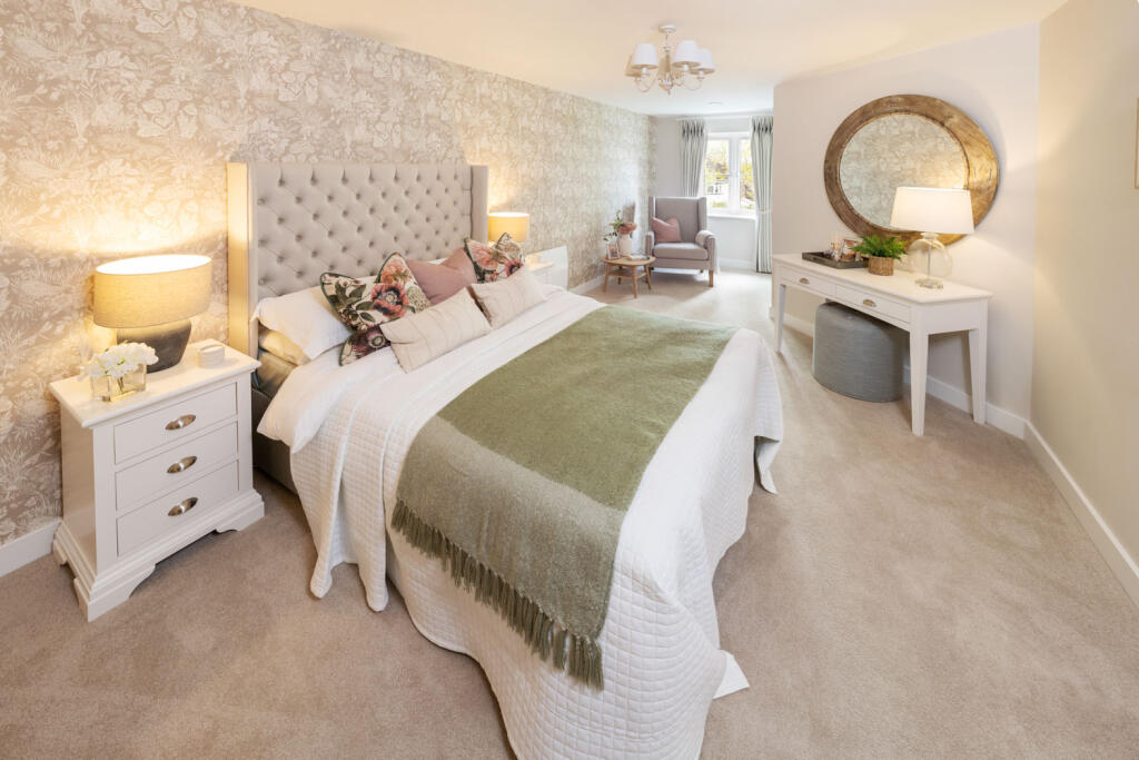 Knox Court - Typical 1 Bed Apartment Bedroom  