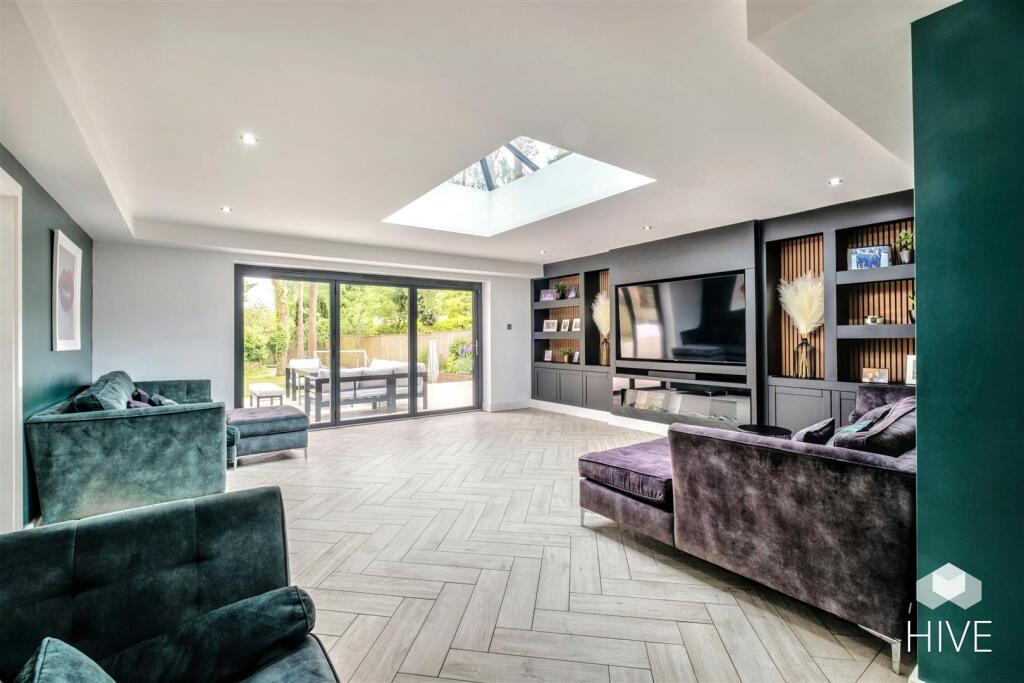 Living Room With Media Wall