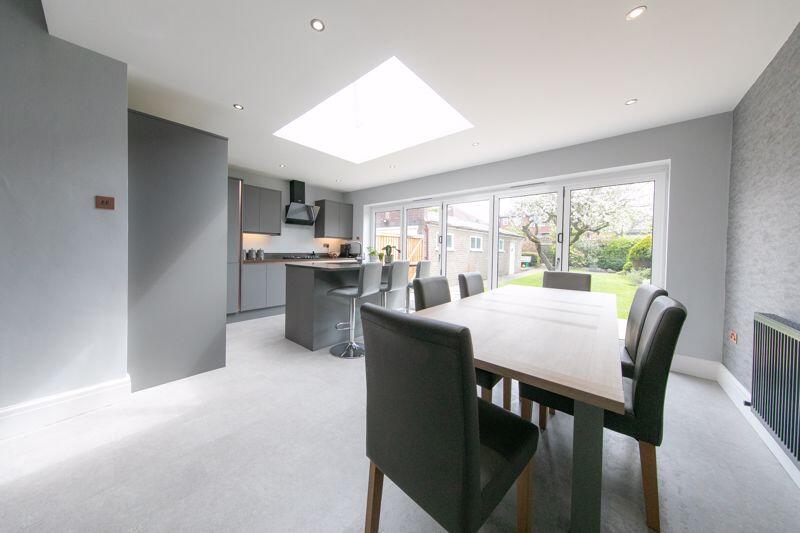 Dining area and kitchen