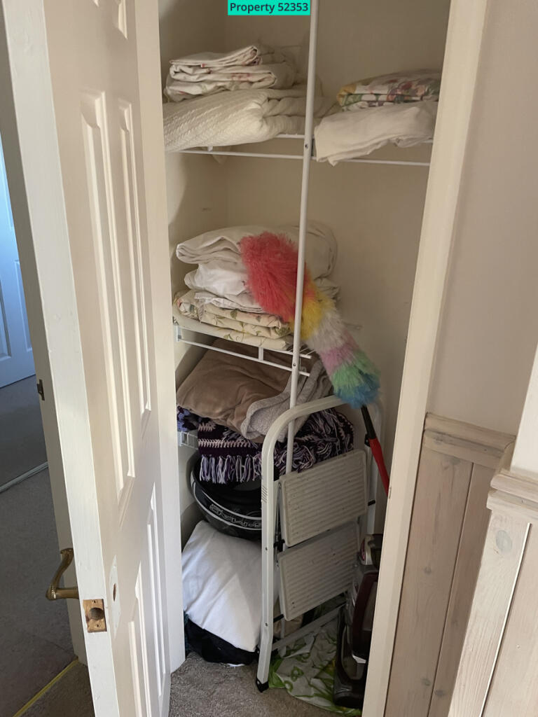 One of three cupboards upstairs