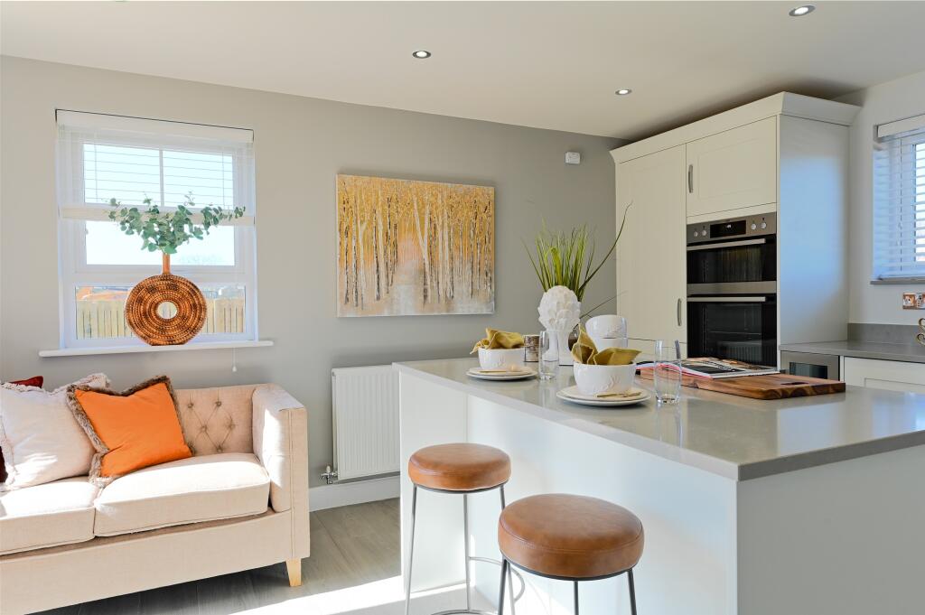 Barratt Alderney Show Home Kitchen Diner at Wigmore Park, New Waltham