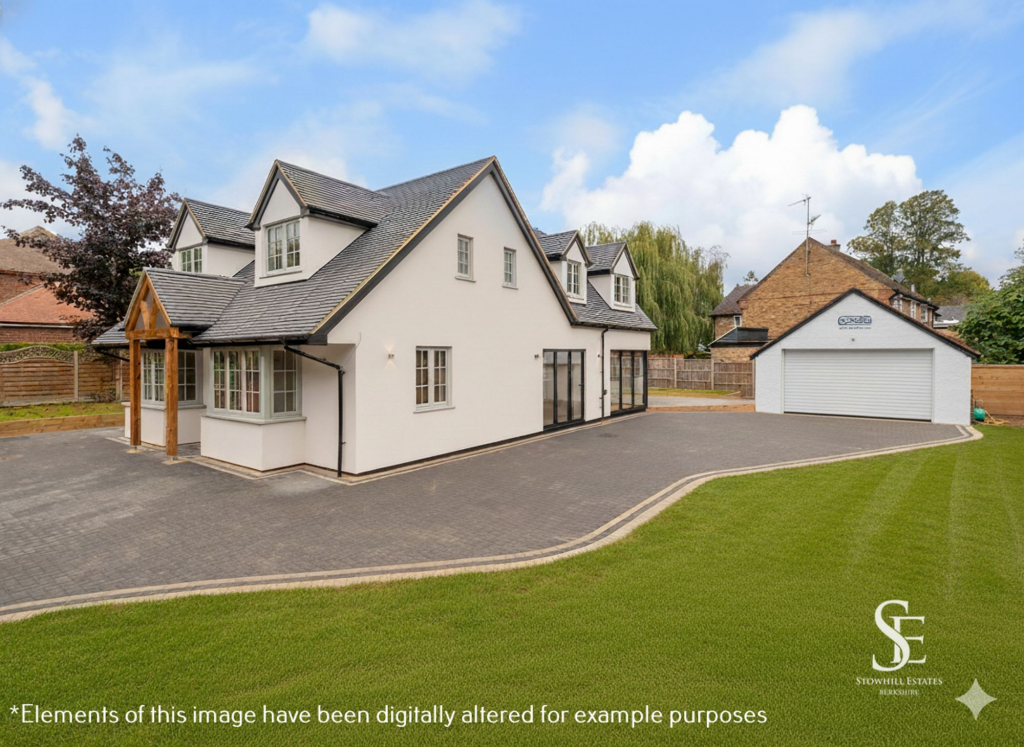 Front of Property &amp; Double Garage