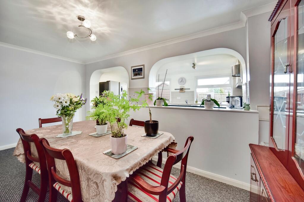 Dining Room With Extended Kitchen View