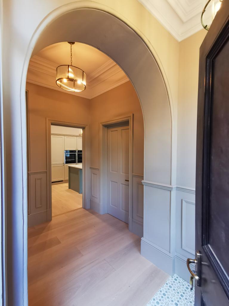 Private entrance to some apartments
