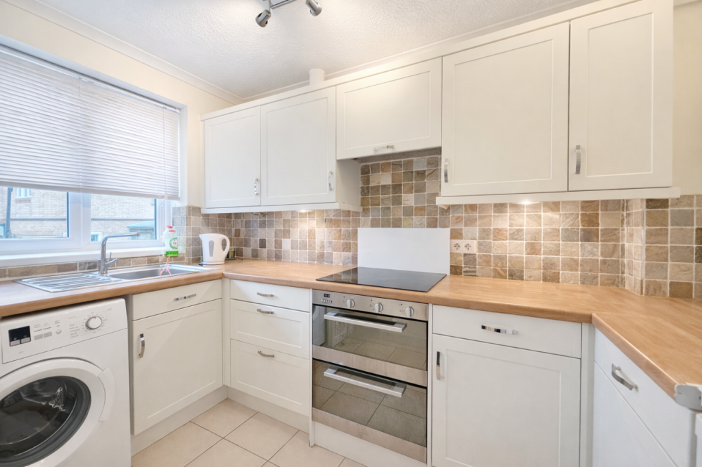 Modern kitchen with cream tones