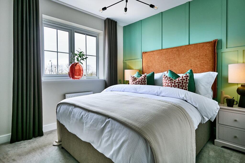 The Gosford has two double bedrooms, with space for storage