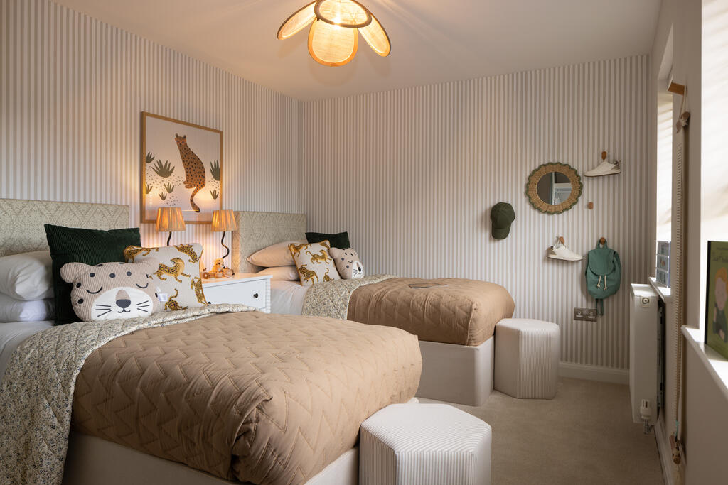 Internal shot of third bedroom in the holden show home