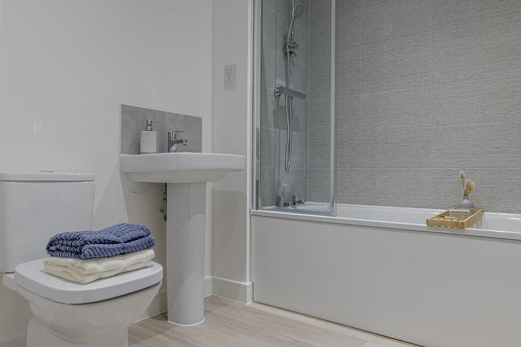 Enjoy the best of both worlds with a sleek shower-over-bath