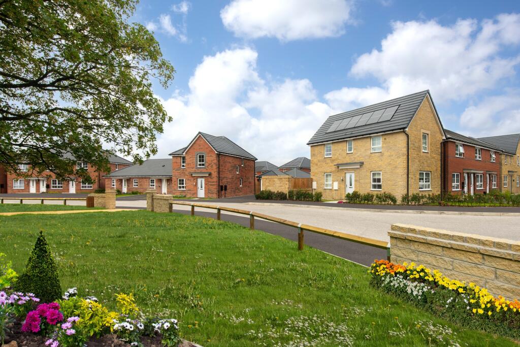 Typical Barratt homes external street scene