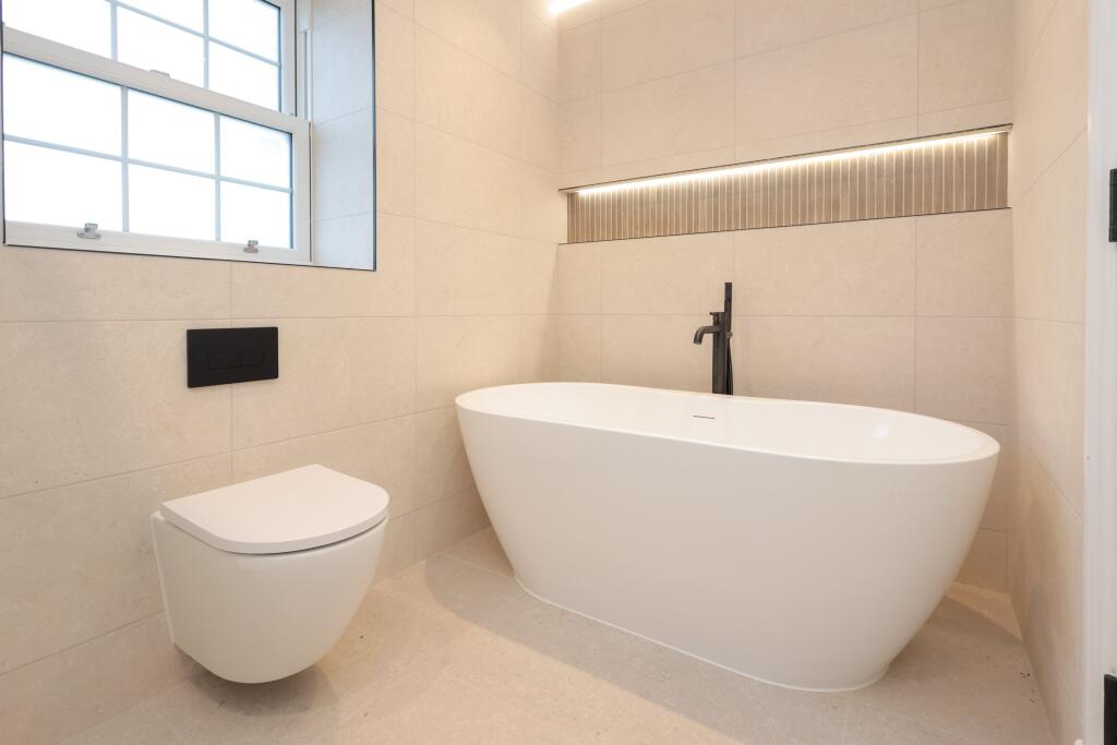 Family bathroom bath