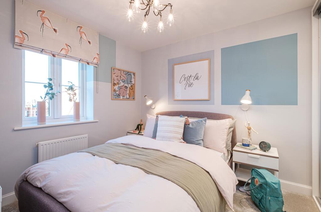Interior view of bedroom 4 in our 4 bed Radleigh home