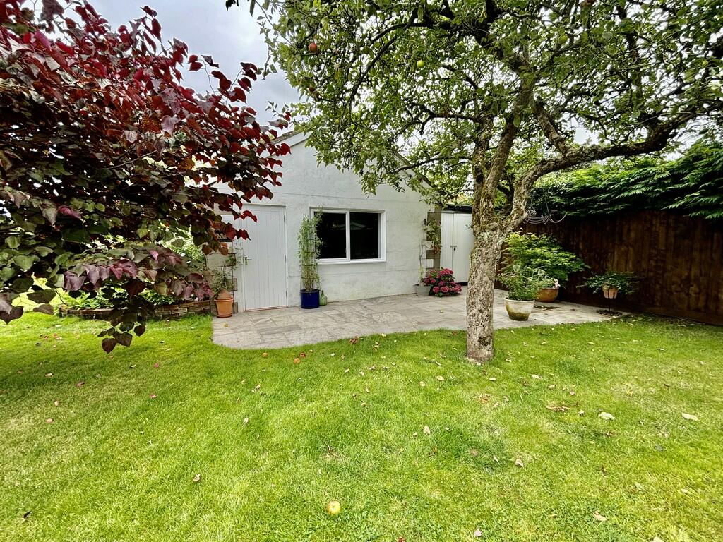 Rear of garage