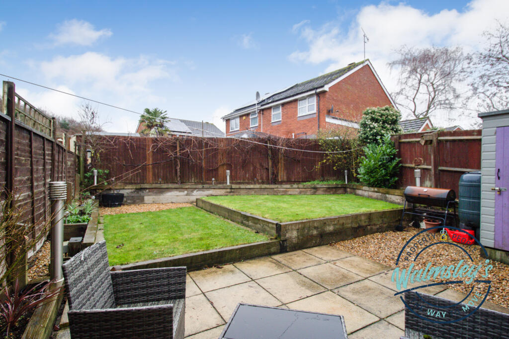 Rear gardens from house
