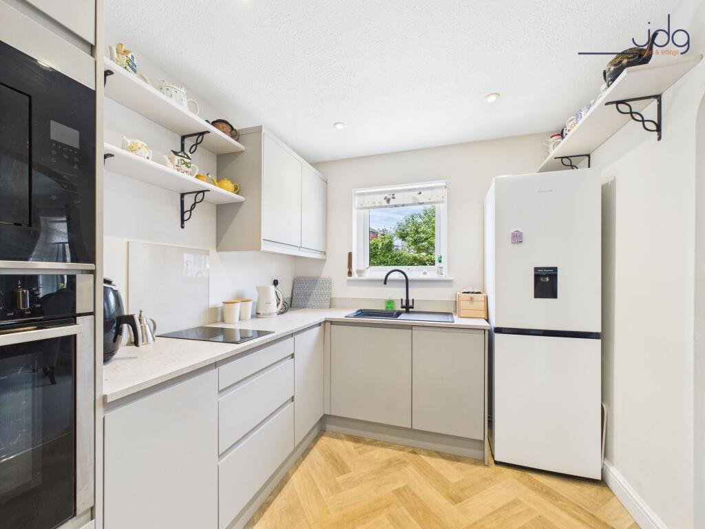 Kitchen with space for dining