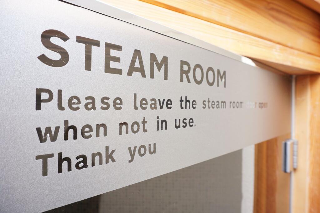 Steam room and sauna