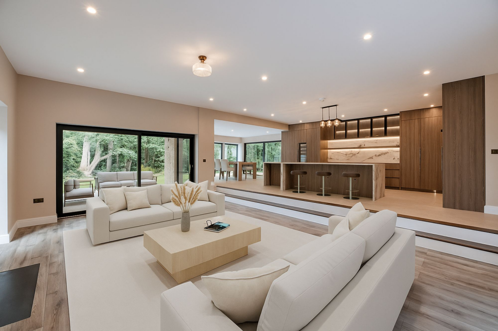 Open Plan Kitchen (Virtually Staged)