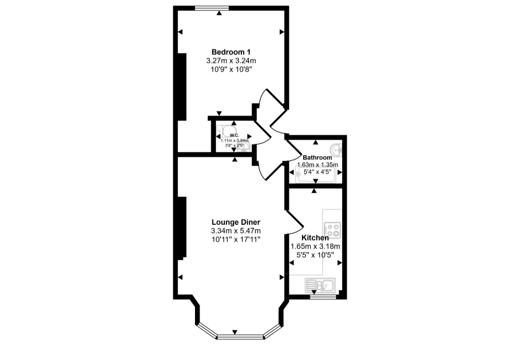 Flat B, 34 Callcott Road, Kilburn, London NW6 7EA