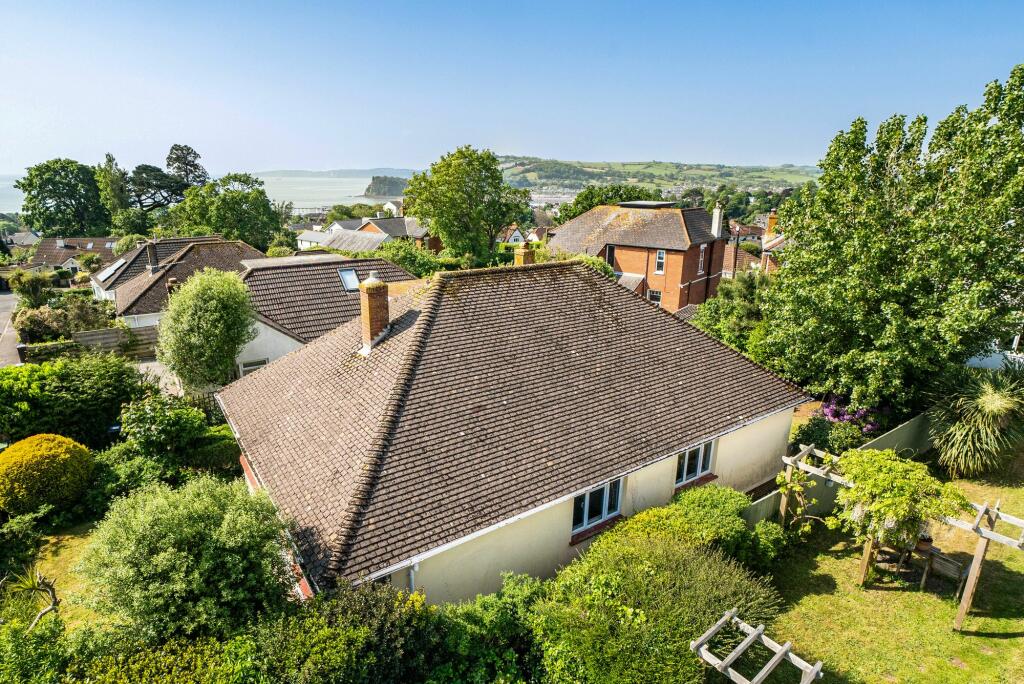 Aerial view of the property