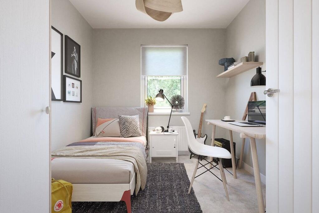 A third bedroom makes an ideal childs bedroom or home office