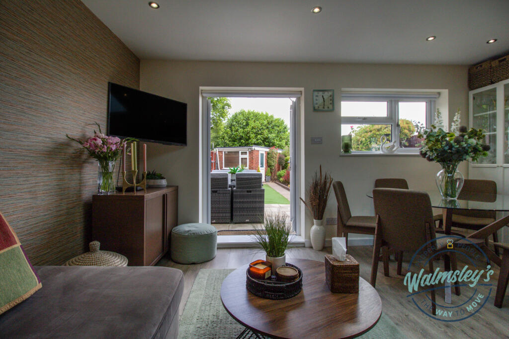 French doors to garden