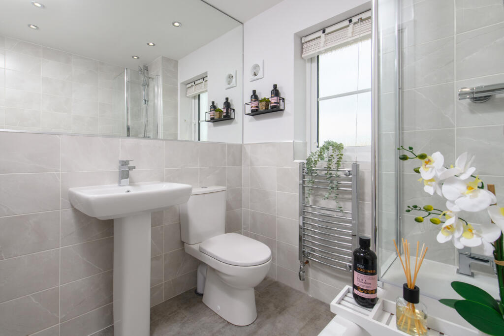 Inside view 3 bedroom Denby main bathroom
