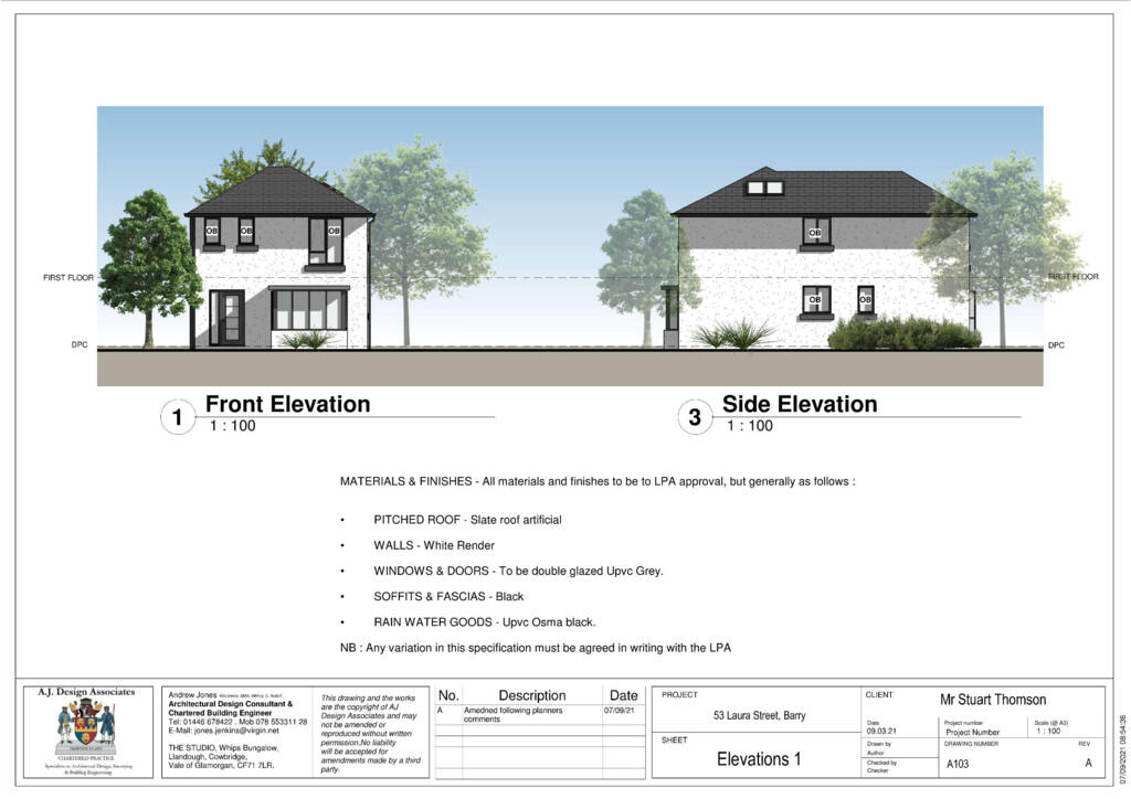 A103 - Elevations...