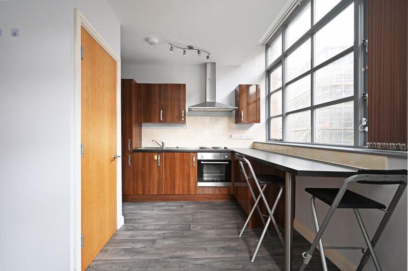 Open plan kitchen dining area